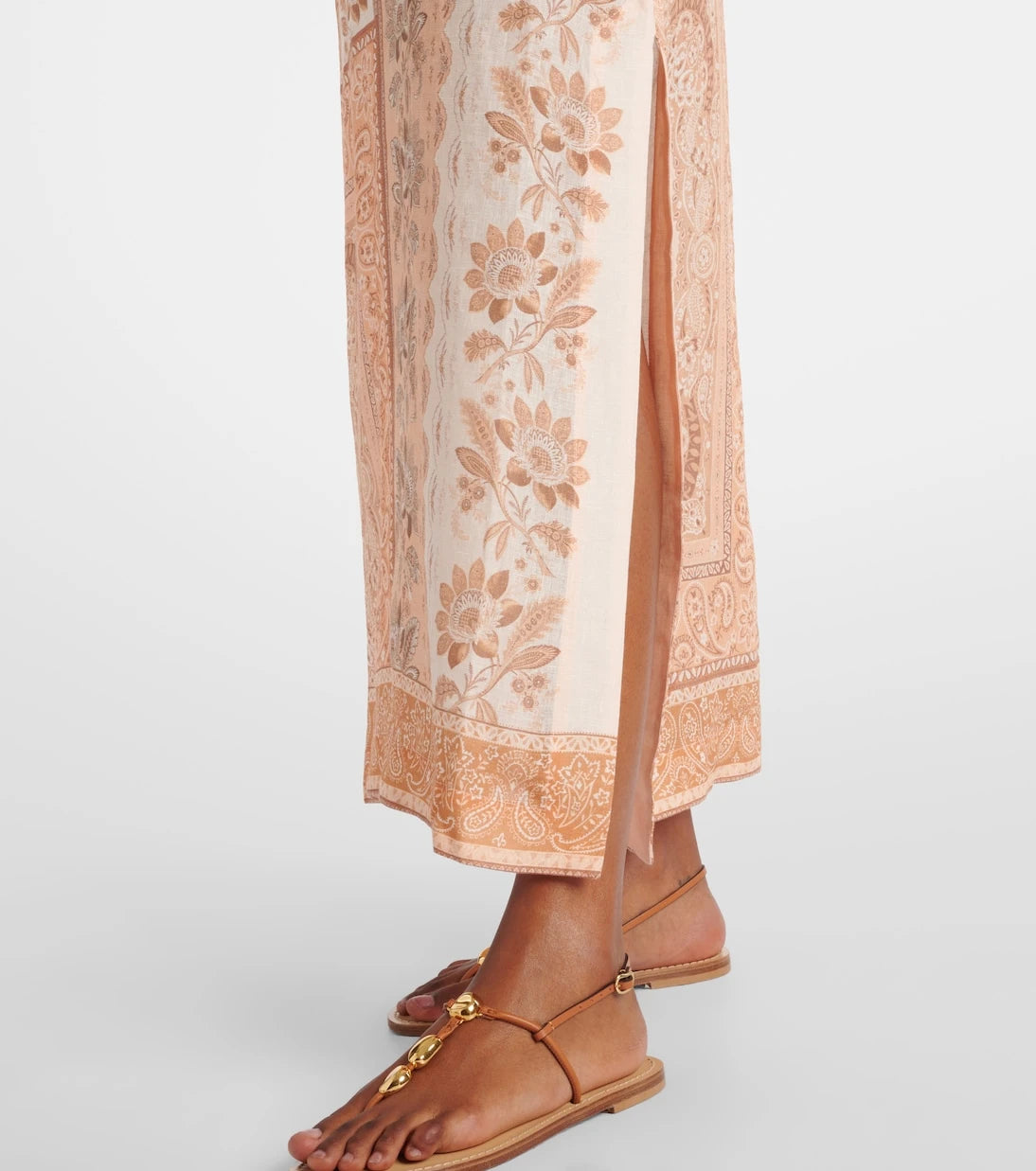 Zimmermann - Lucky printed linen midi dress