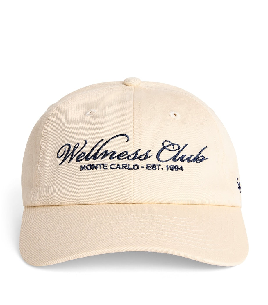 Ivory Cotton Embroidered Baseball Cap