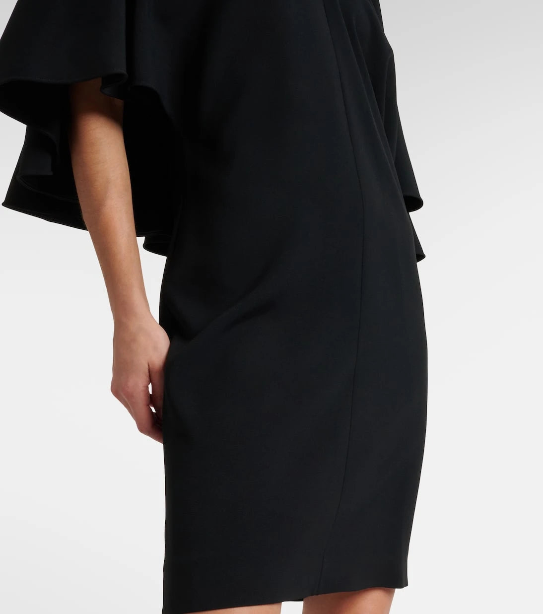 Chloé - Caped crêpe minidress