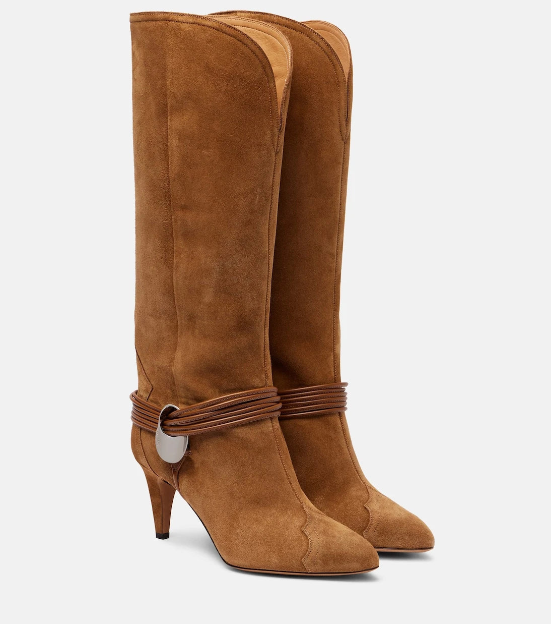 Isabel Marant - Lestany suede knee-high boots