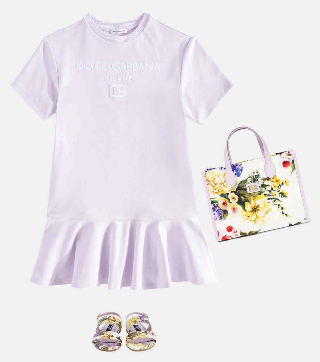 Dolce&Gabbana Kids - Cotton-blend dress