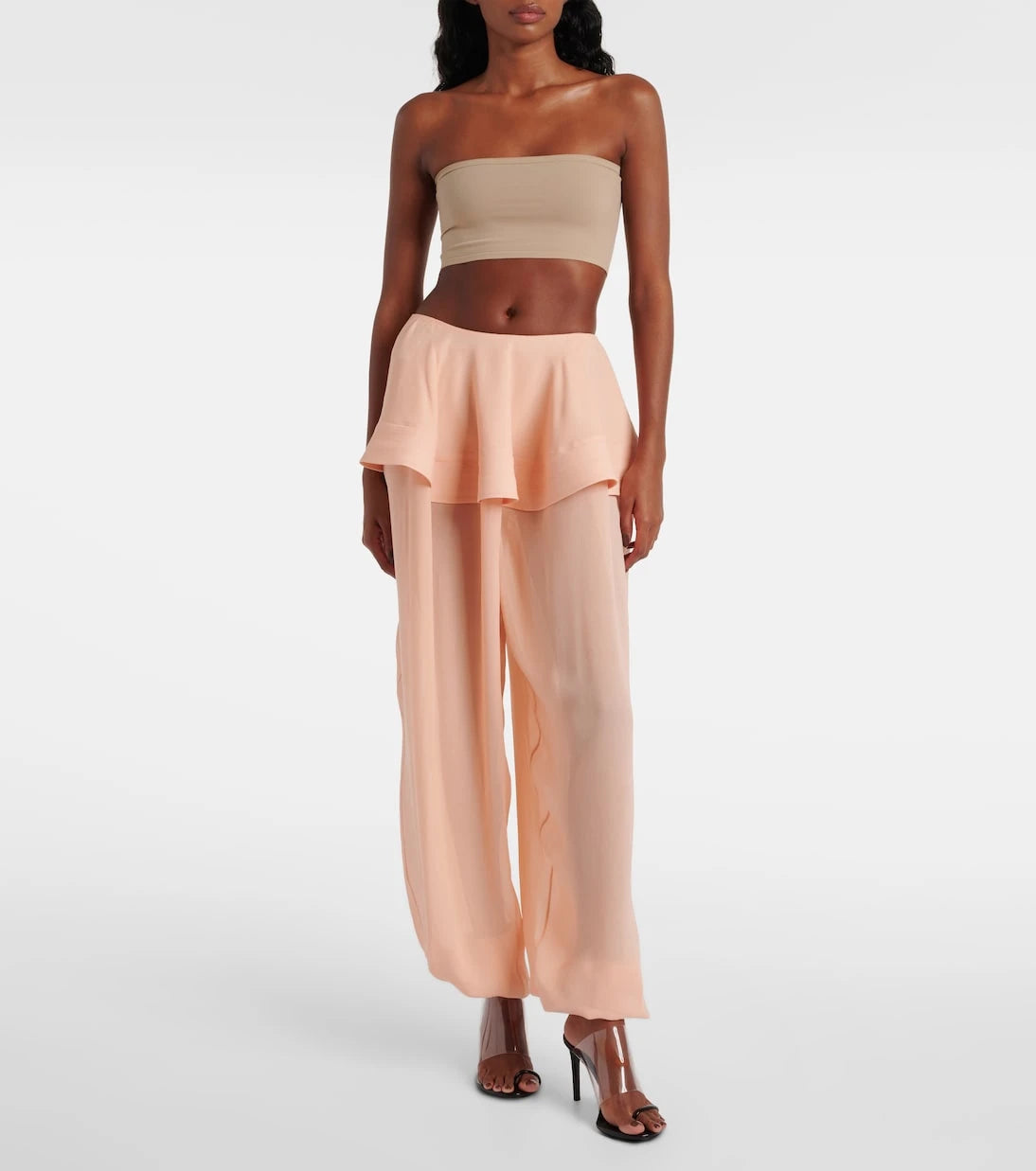 Alaïa - Plexi 90 leather & PU sandals