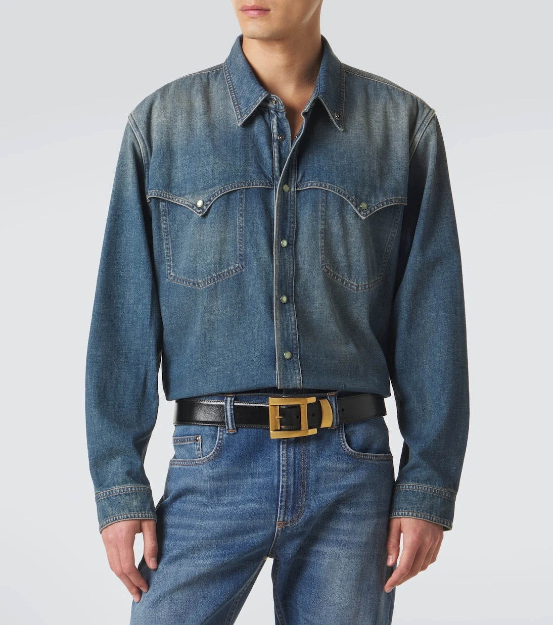 Versace - Medusa denim overshirt