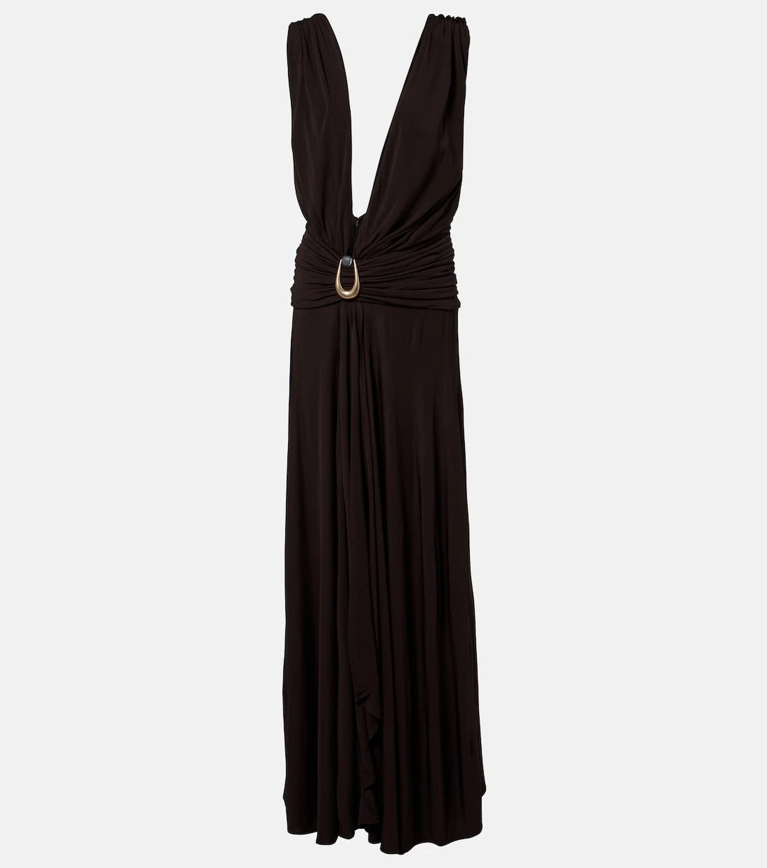 Christopher Esber - Stone Pin draped jersey maxi dress
