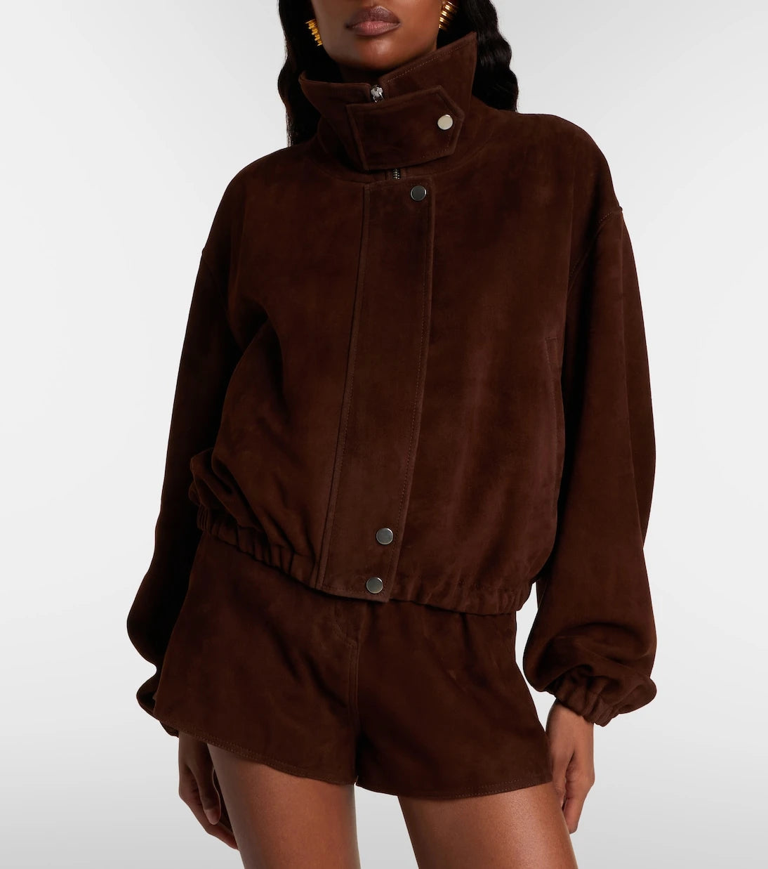 Nour Hammour - Pia suede blouson jacket