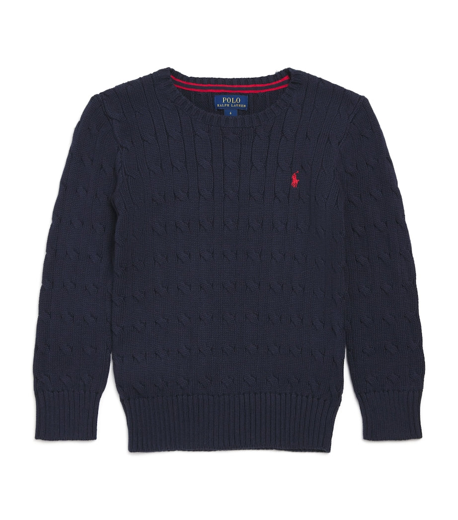 Ralph Lauren Kids Cotton Cable-Knit Sweater (6-14 Years)