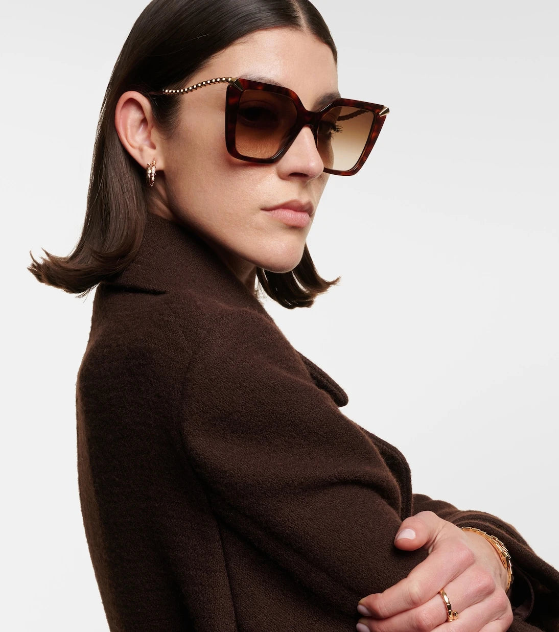 Bvlgari - Serpenti Viper square sunglasses