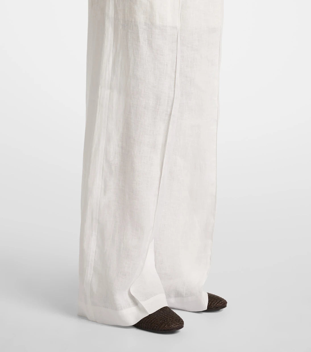 Brunello Cucinelli - Linen wide-leg pants