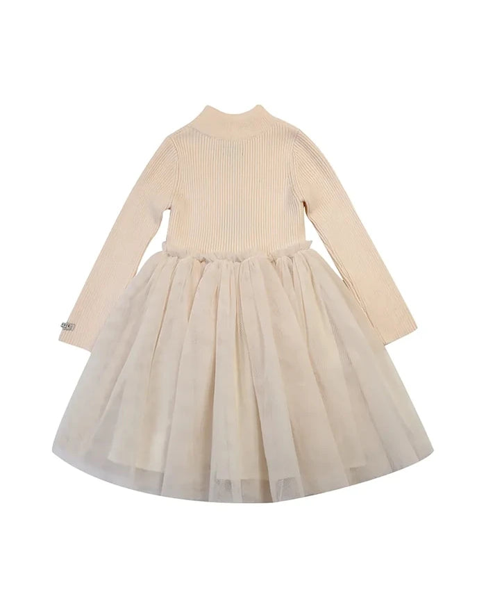 Donsje Lotus Dress Çocuk Yün Elbise