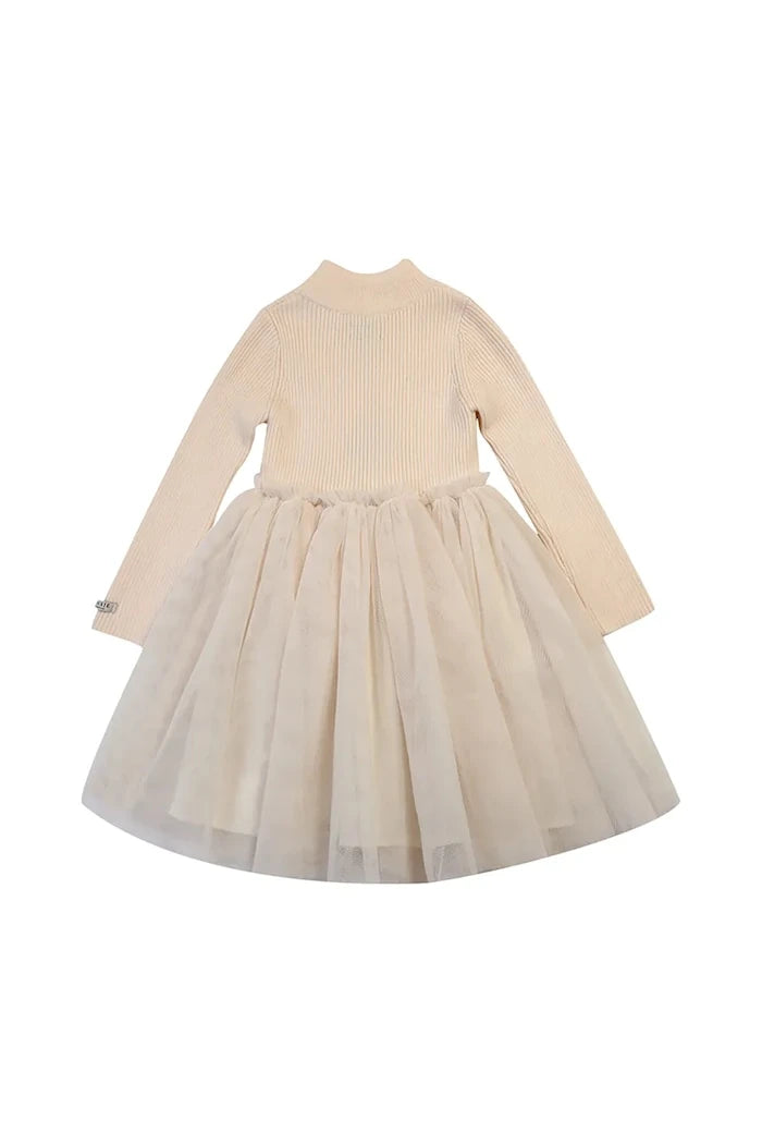 Donsje Lotus Dress Çocuk Yün Elbise