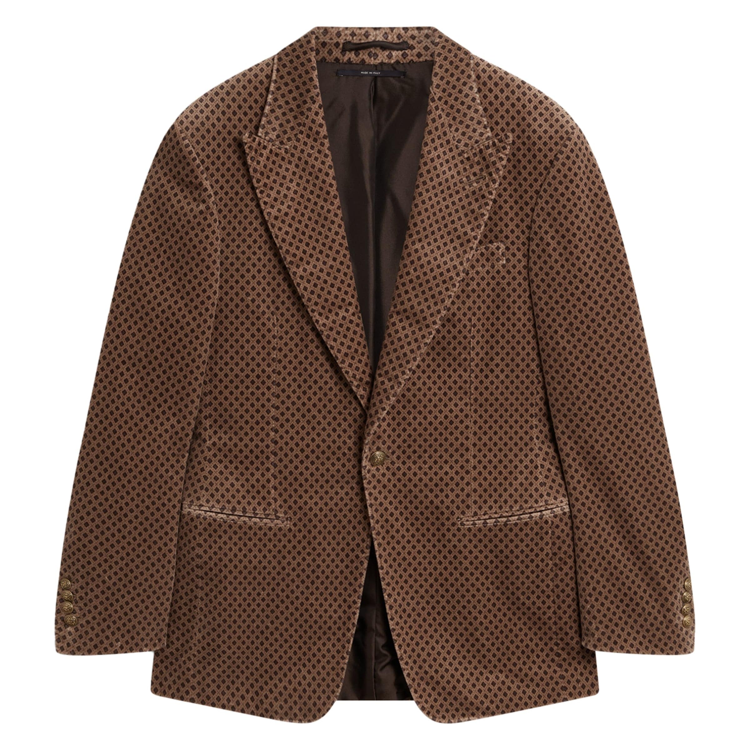 Cotton Print Bourdon Evening Suit Jacket