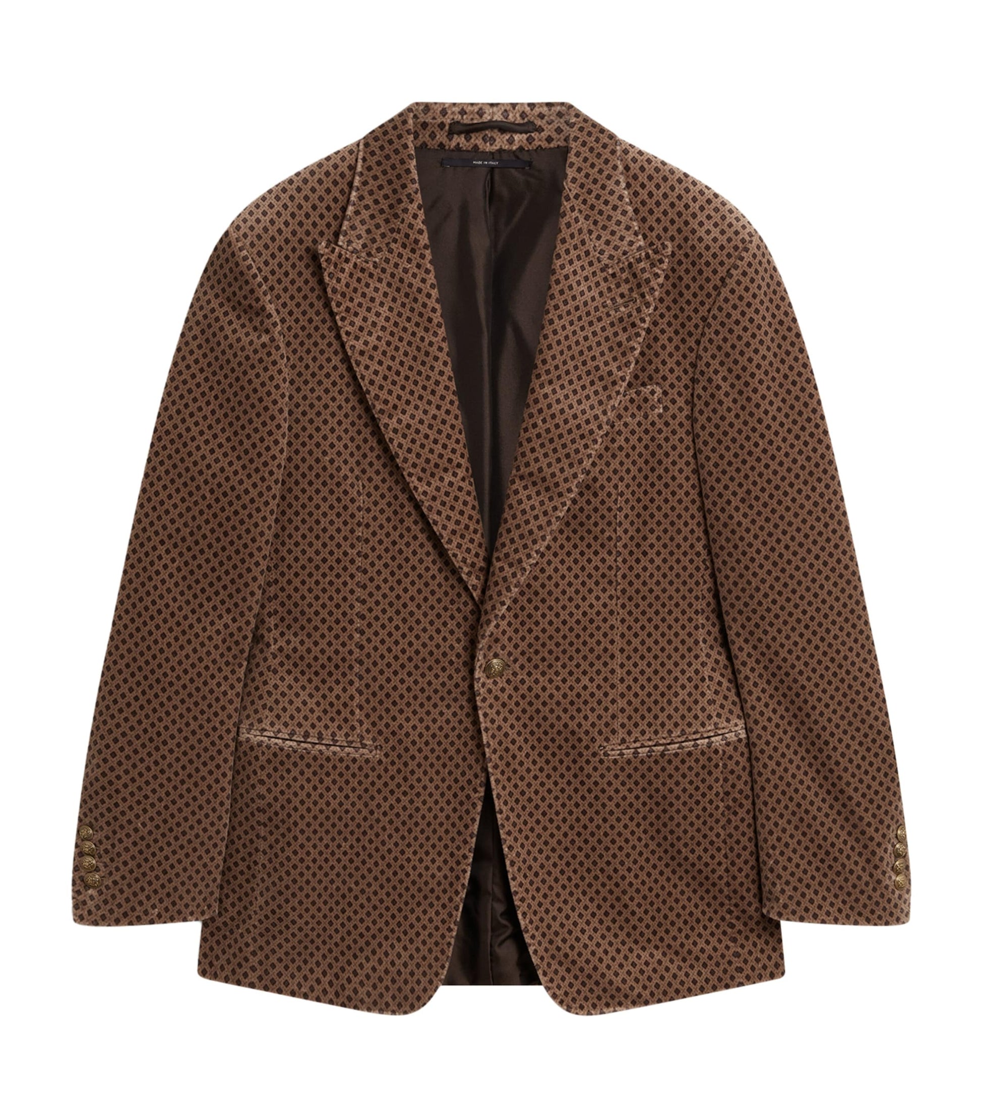 Cotton Print Bourdon Evening Suit Jacket