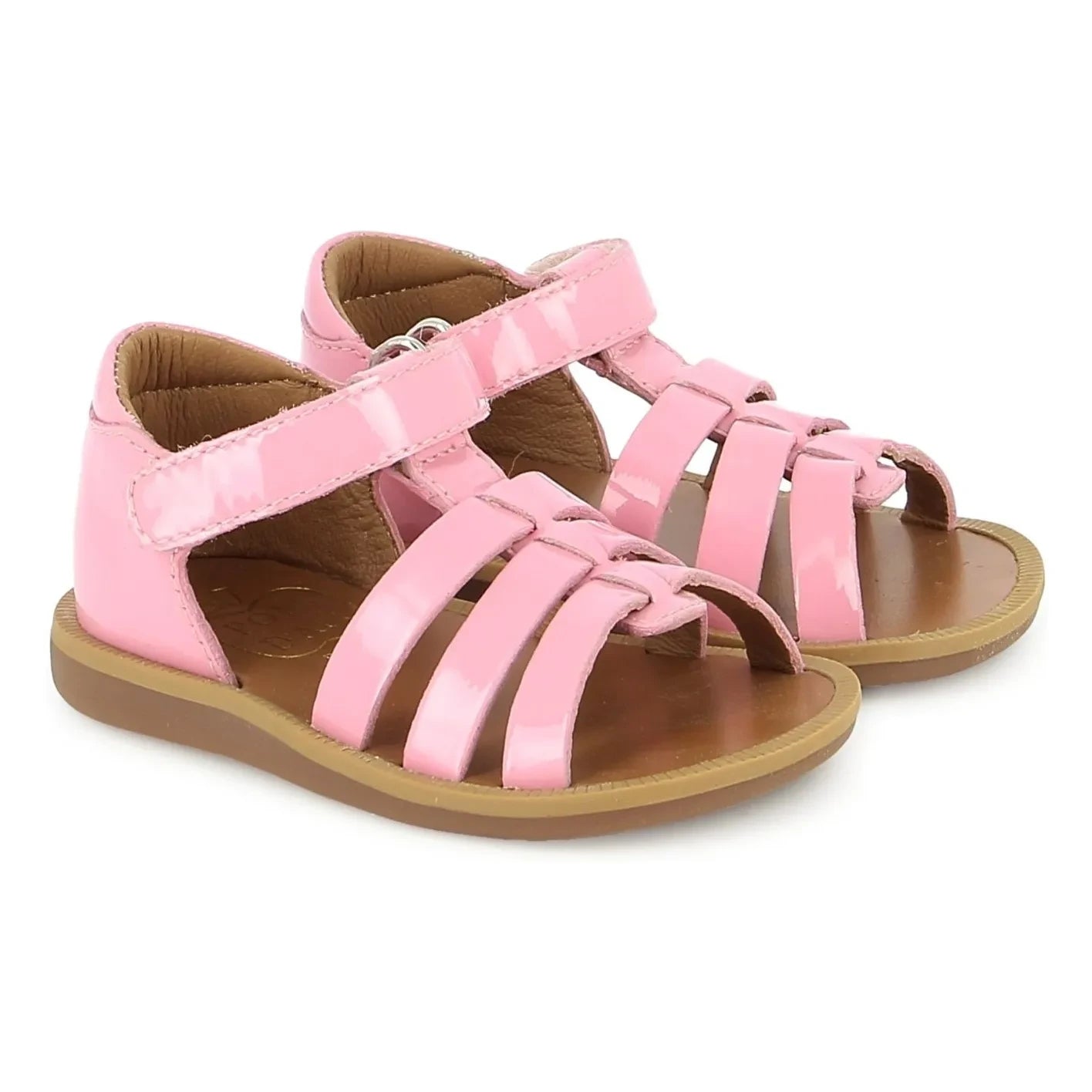 Pom d'Api - Poppy Strap Patent Sandals | Pink