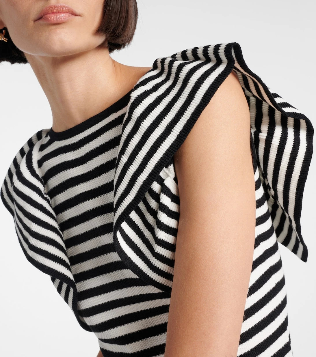 Max Mara - Vieste ruffled striped top