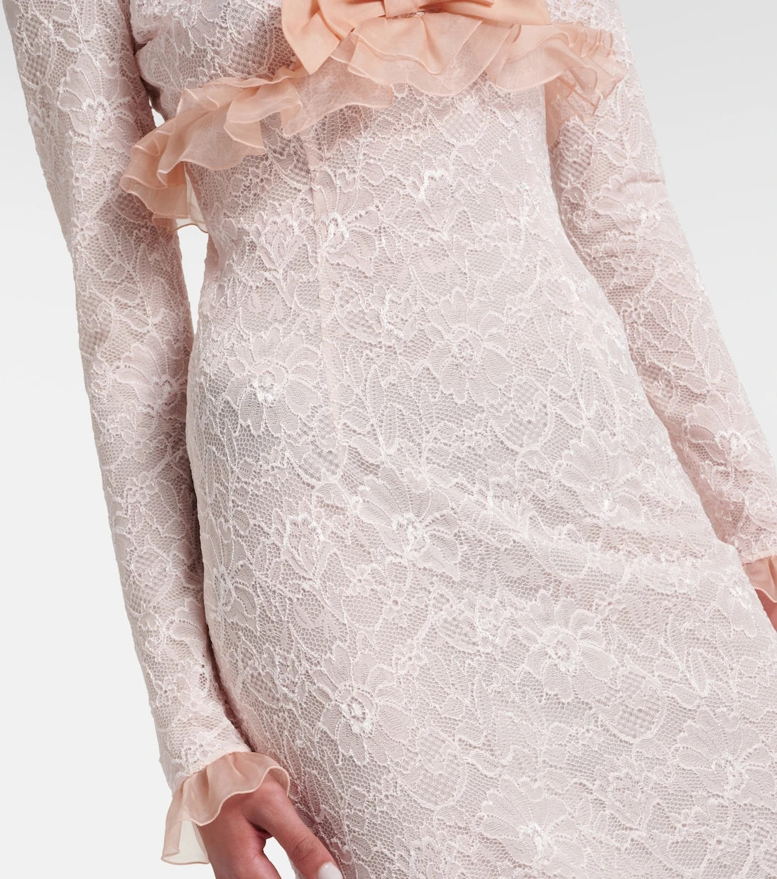 Alessandra Rich - Bow-detail lace gown