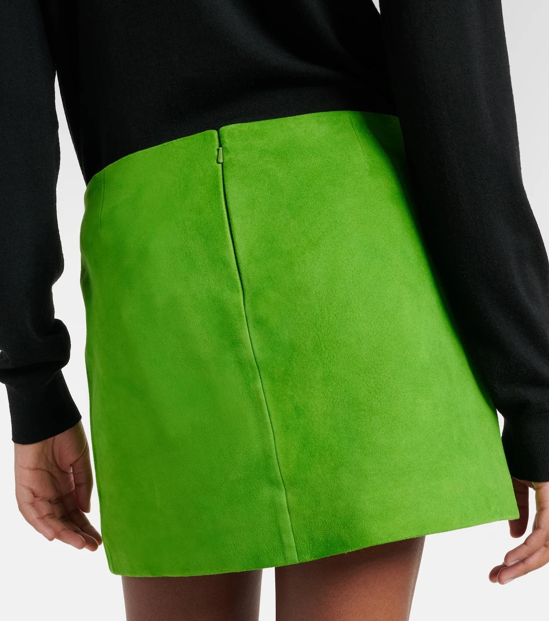 Staud - Crest suede miniskirt