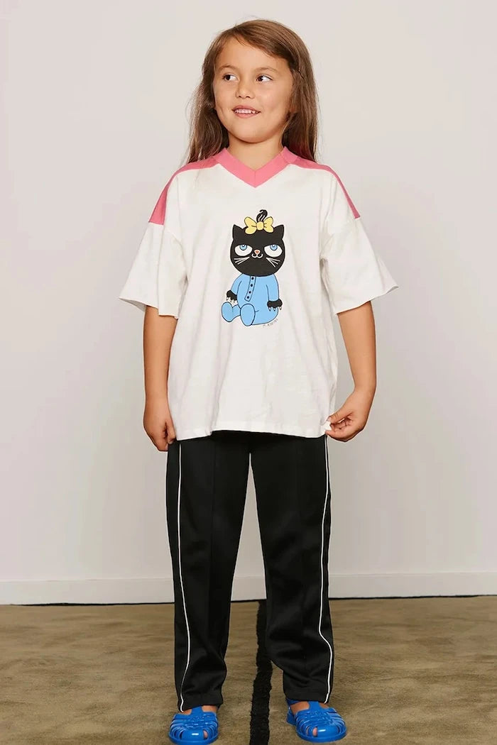Mini Rodini тениска за деца от памук Cat