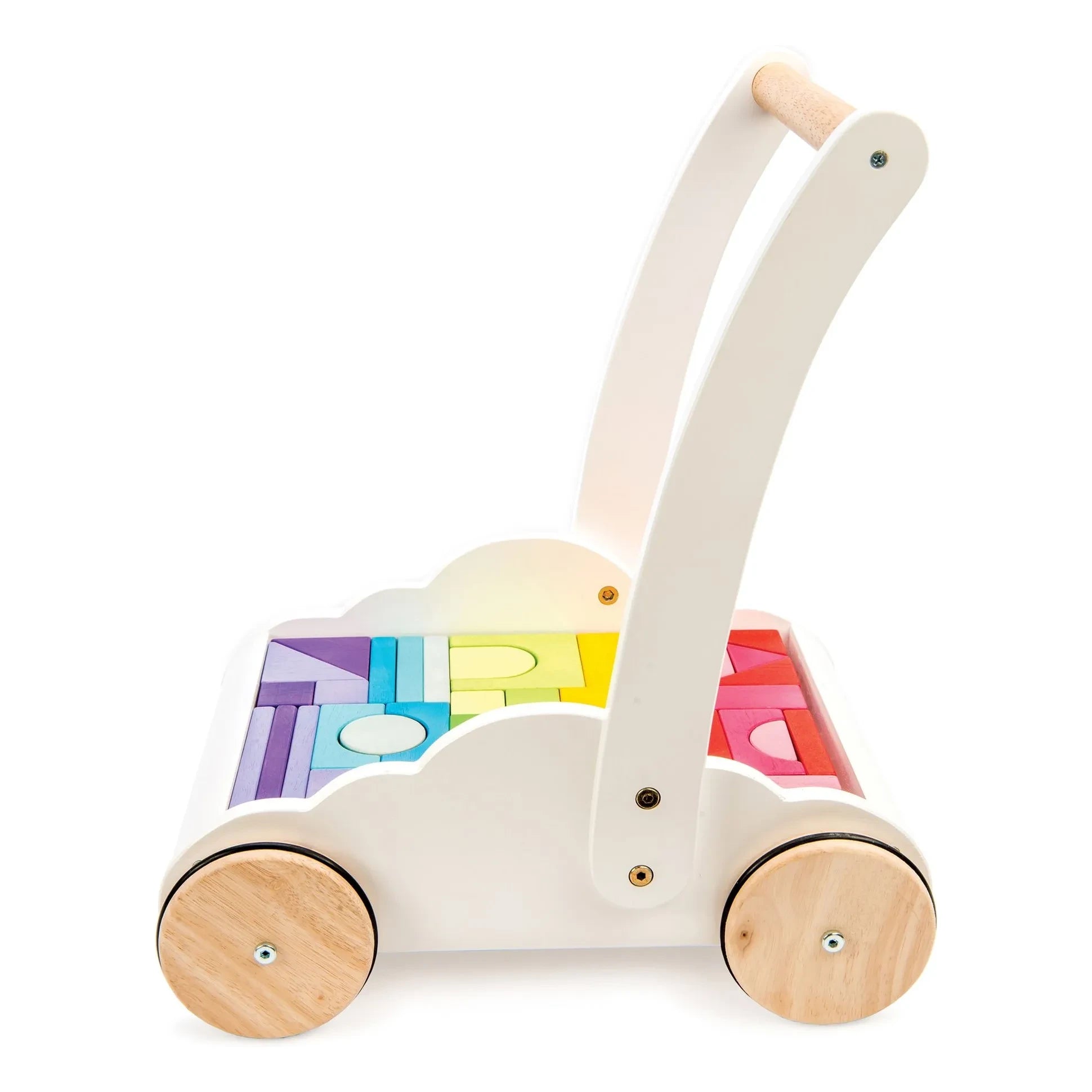 Le Toy Van - Nuage wooden block cart | White