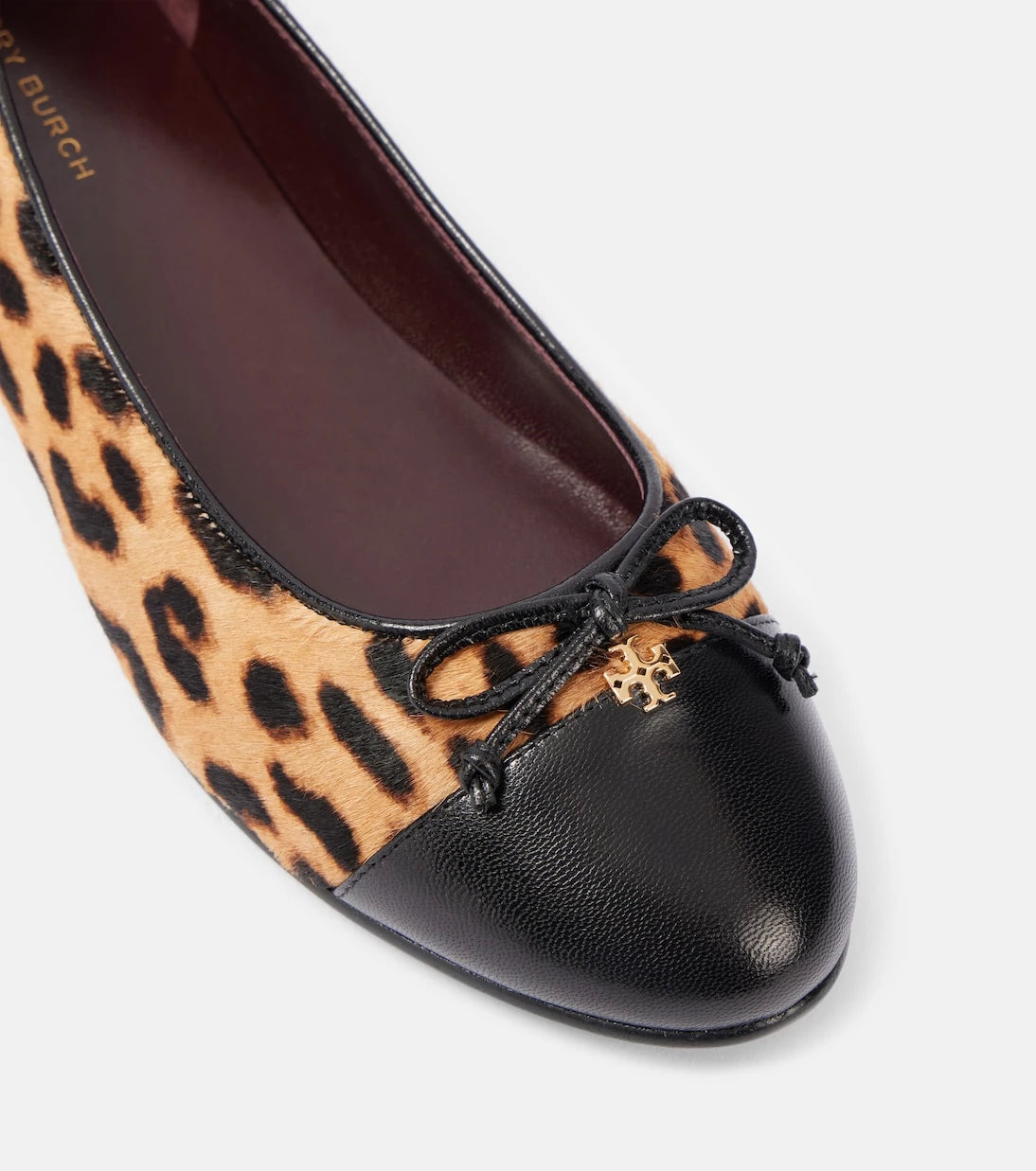 Tory Burch - Leopard-print calf hair and leather ballet flats