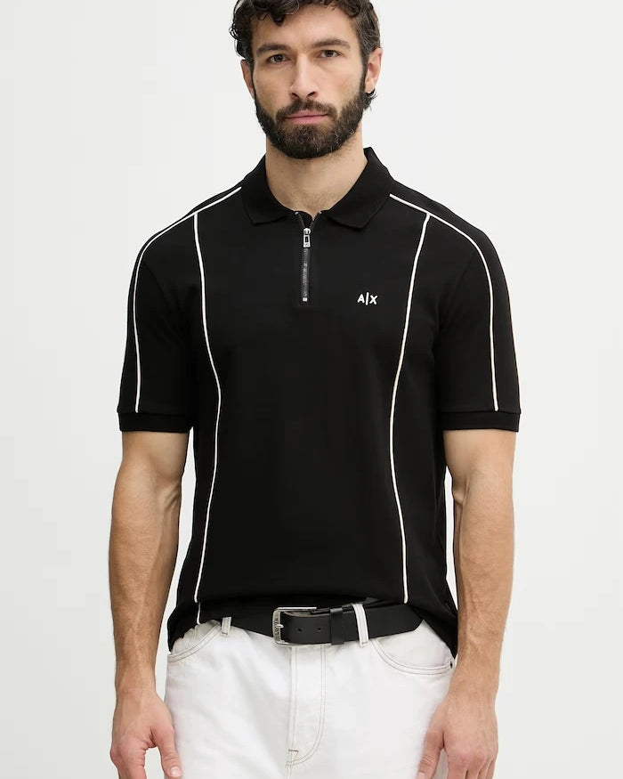 Armani Exchange erkek pamuklu yakalı tişört