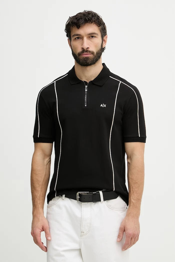 Armani Exchange erkek pamuklu yakalı tişört
