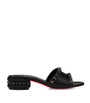 Christian Louboutin Black Pyraclou Embellished Heeled Mules 30