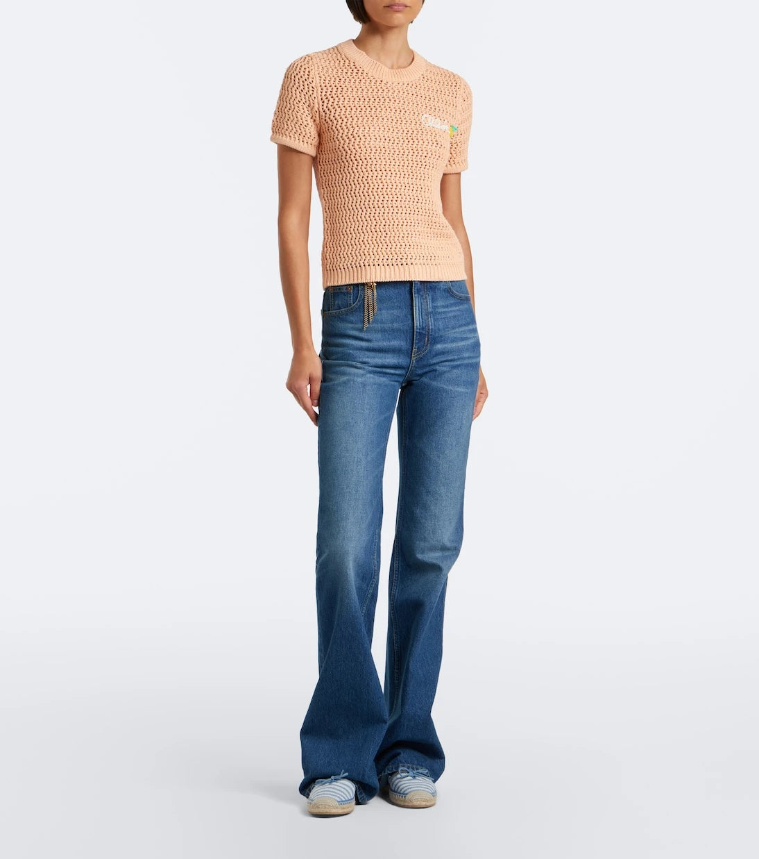 Chloé - Crocheted cotton top