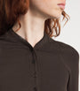 Brown Modal Ribbed Henley T-Shirt
