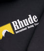 Black Cotton Rhude International Racing Hoodie