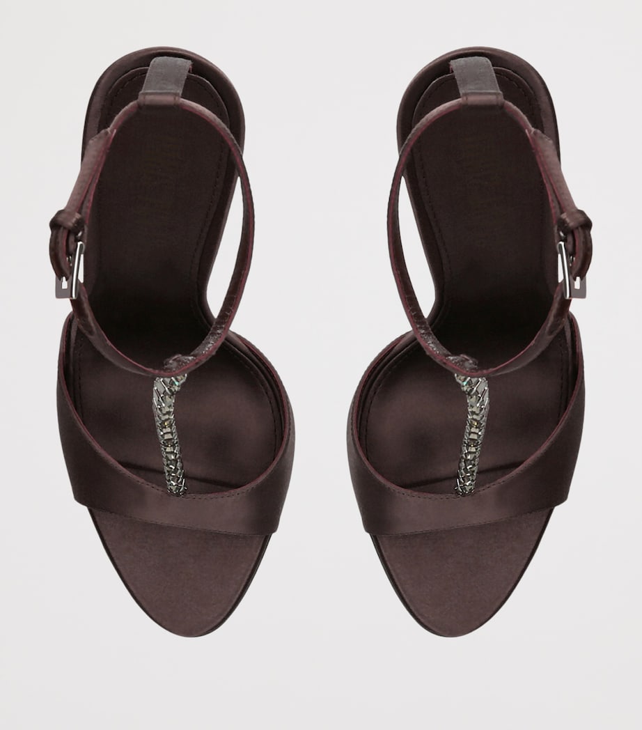 Lidia T-Strap Heeled Sandals 105