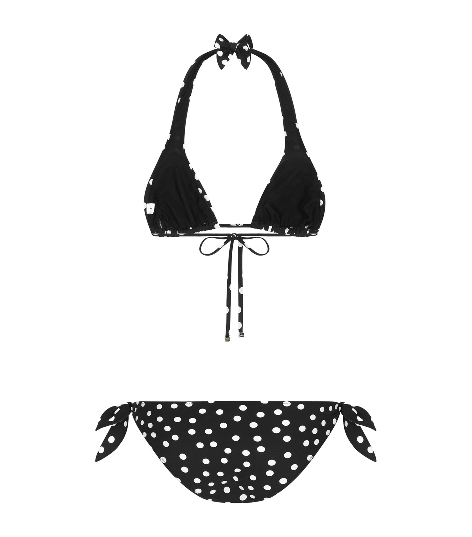 Multi Polka-Dot DG Logo Bikini