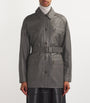 Yves Salomon Black Nappa Lambskin Safari Jacket