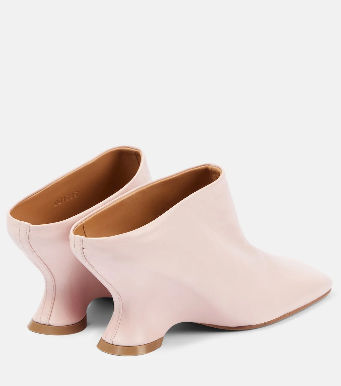 Dries Van Noten - حذاء بكعب ويدج Glove 75 من الجلد