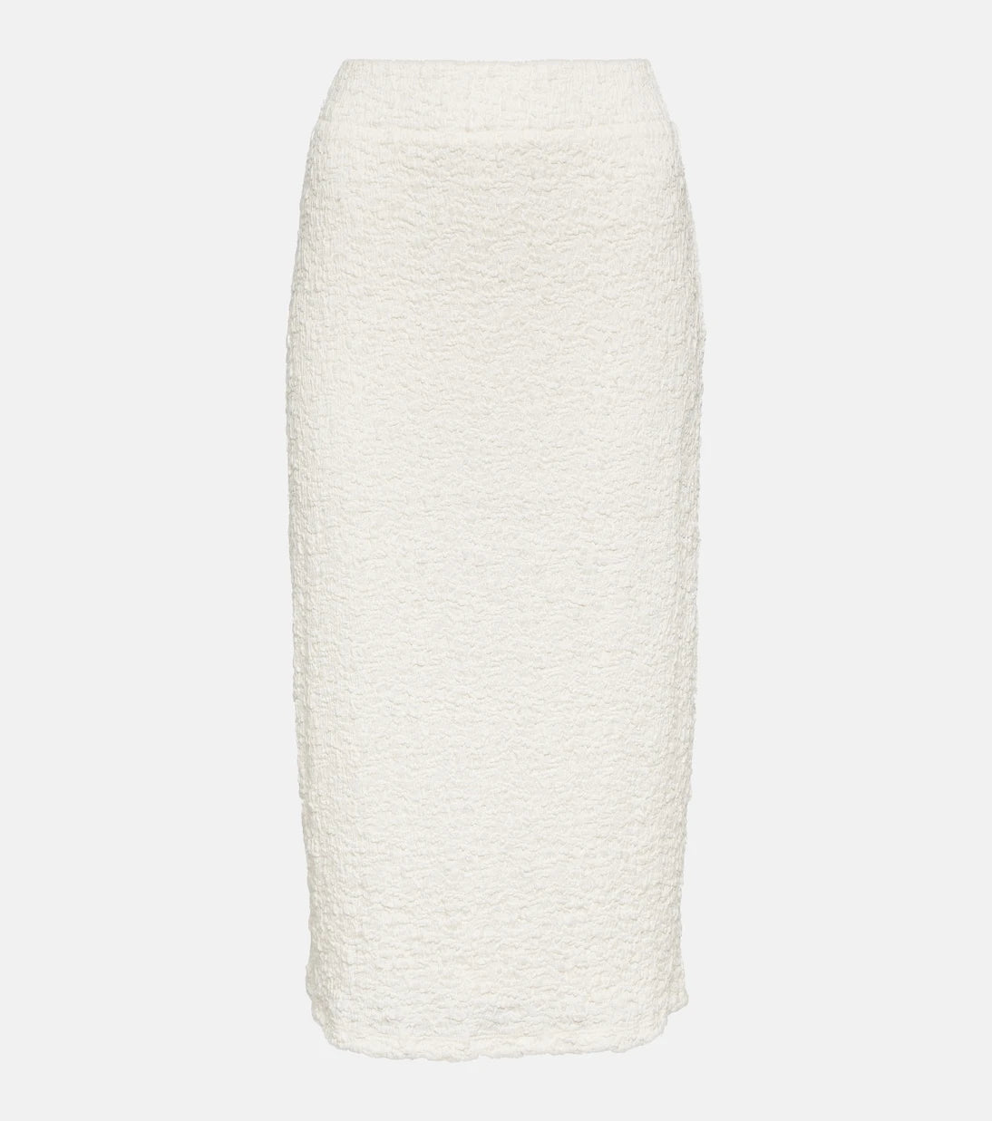 Vince - Smocked cotton-blend midi skirt
