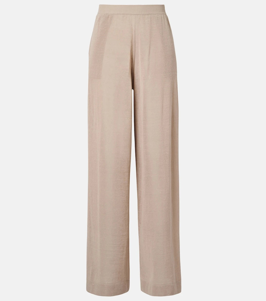 Alaïa - Linen and silk wide-leg pants