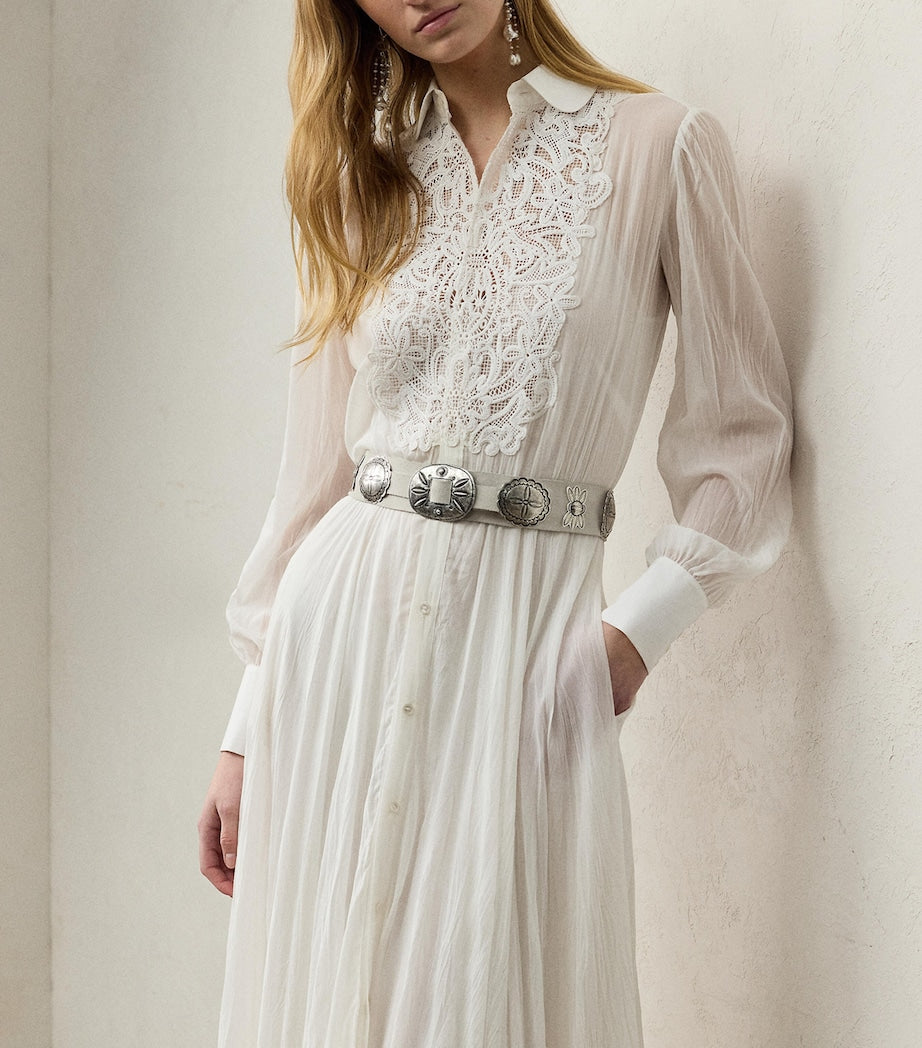 White Embroidered Seymour Dress