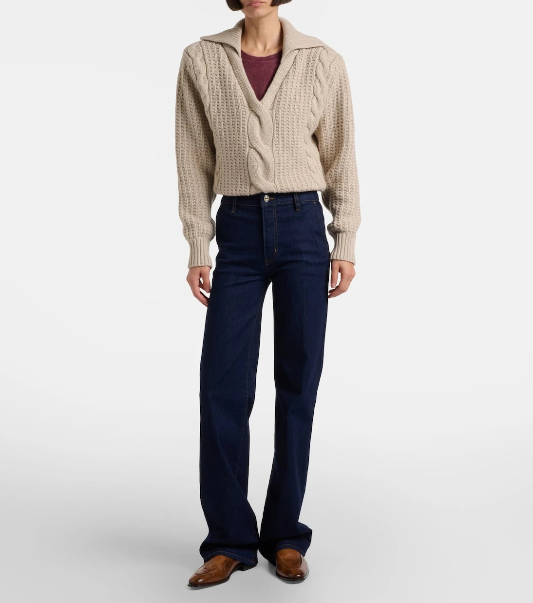 Frame - High-rise straight jeans