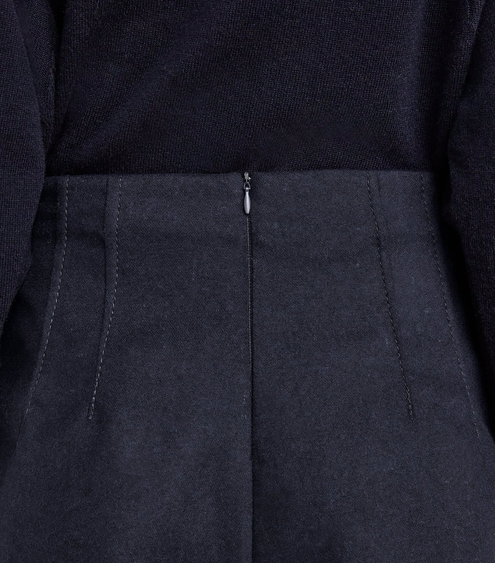 MAX&Co. Blue Wool-Blend Shorts