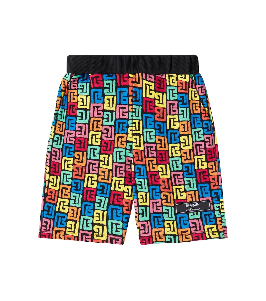Balmain Kids - Monogram cotton jersey shorts