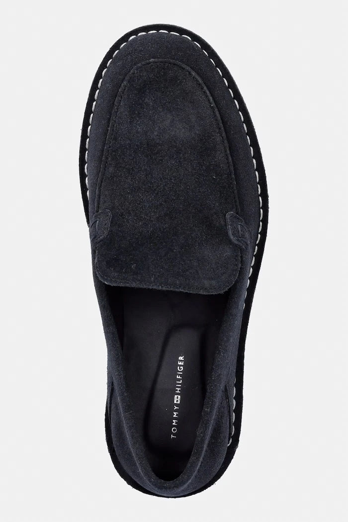 Tommy Hilfiger Erkek Süet Mokasen HILFIGER STITCHDOWN SUEDE LOAFER