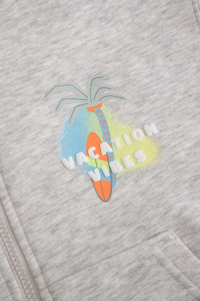 Pamuklu çocuk kapüşonlu sweatshirt Coccodrillo