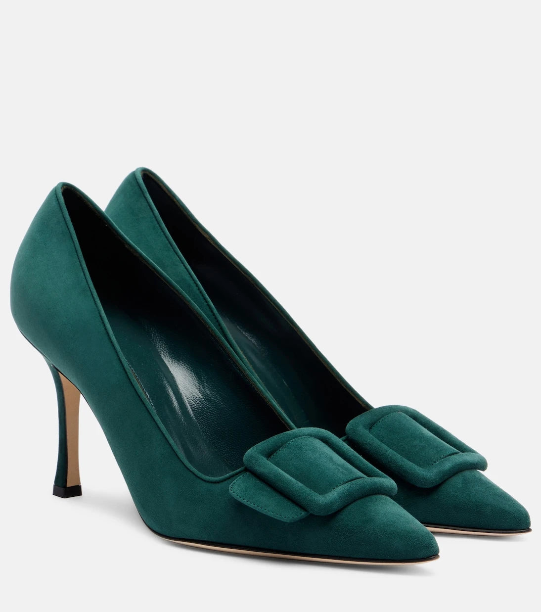 Manolo Blahnik - Maysale 90 süet topuklu ayakkabı