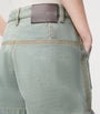 LOEWE Green Cotton Workwear Shorts