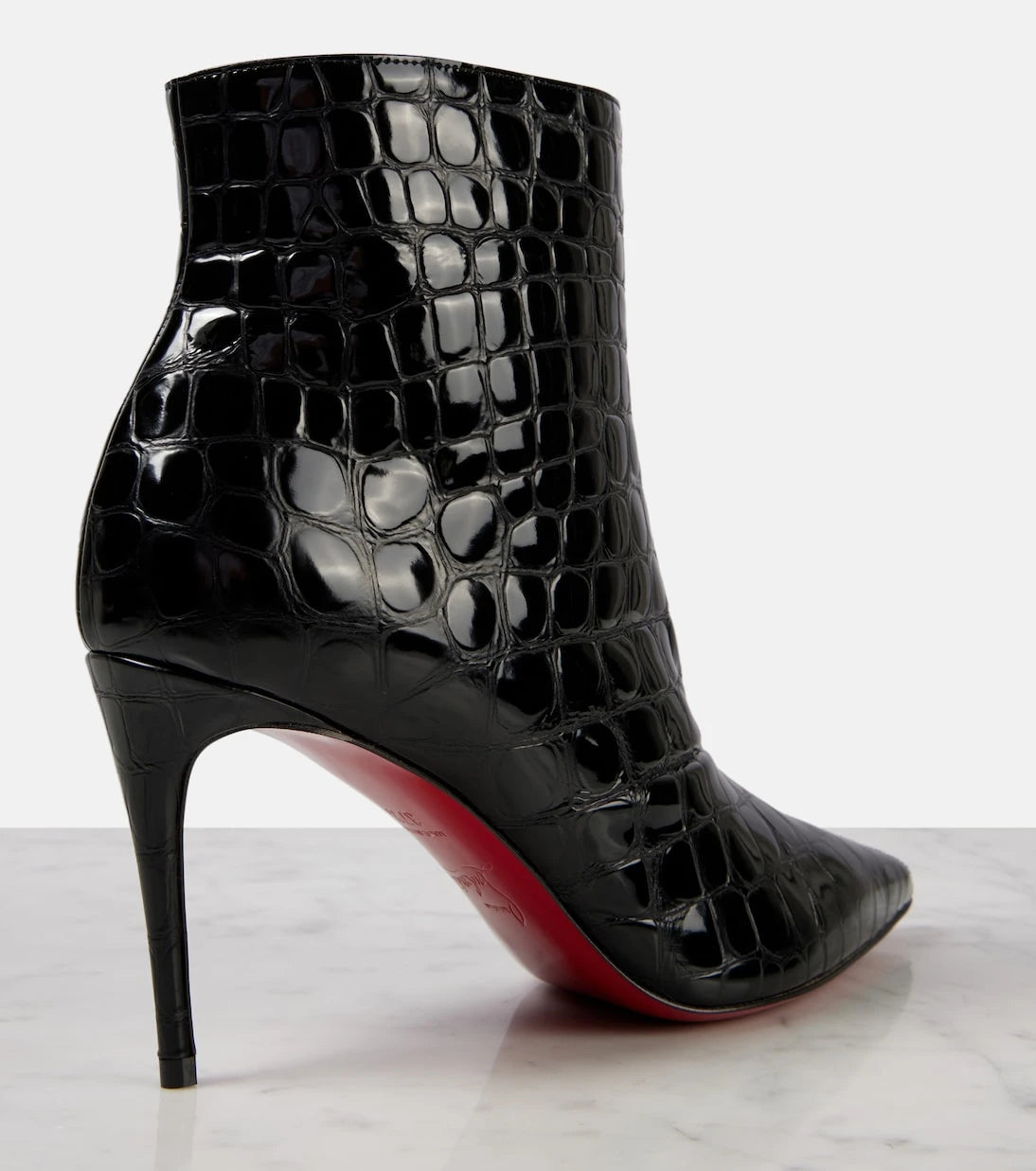 Christian Louboutin - So Kate 85 croc-effect ankle boots