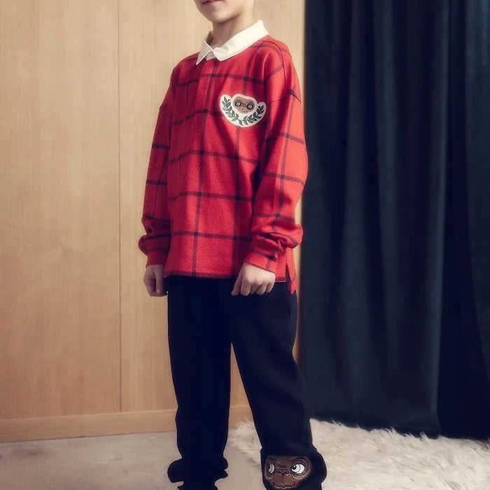 Детски памучен суичър Mini Rodini E.T.