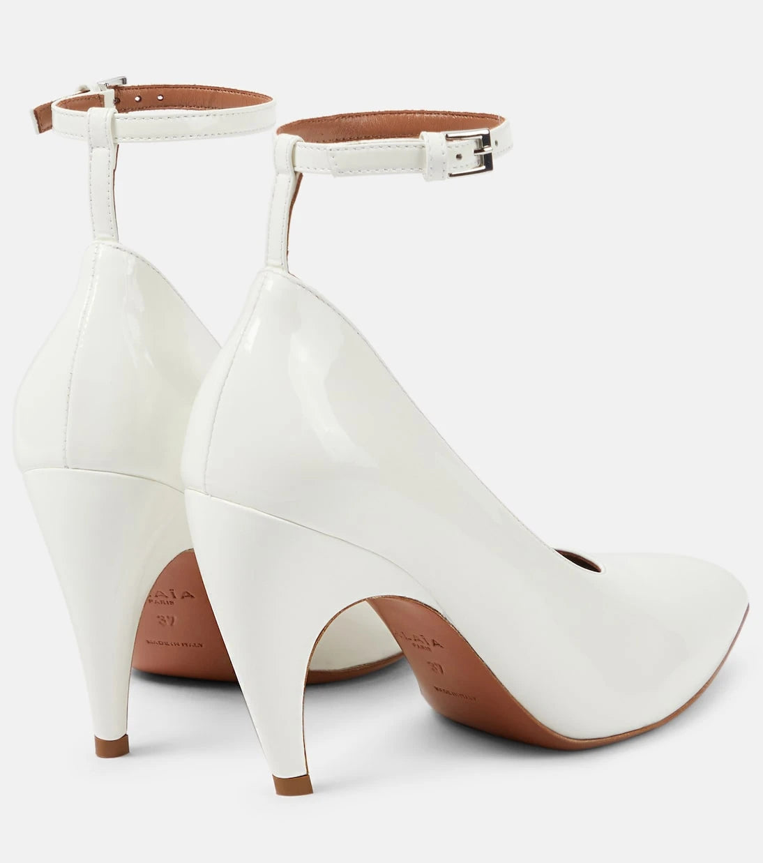 Alaïa - Shark patent leather pumps