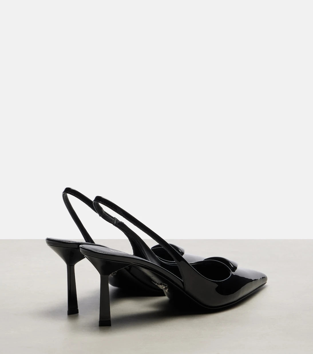 Prada - Patent leather slingback pumps