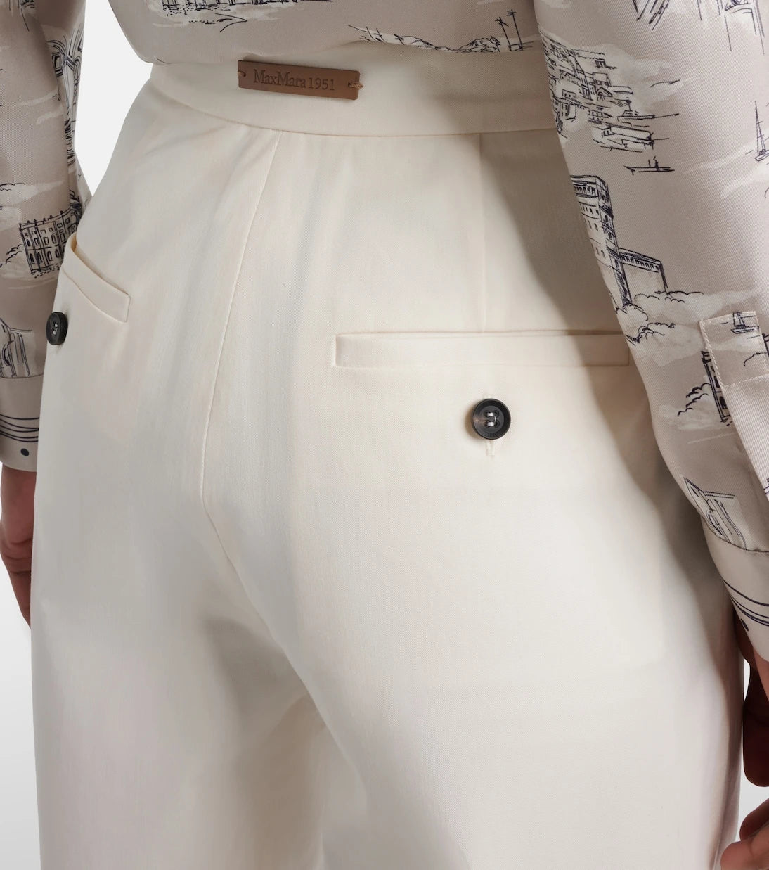 Max Mara - Dentice cotton-blend straight pants