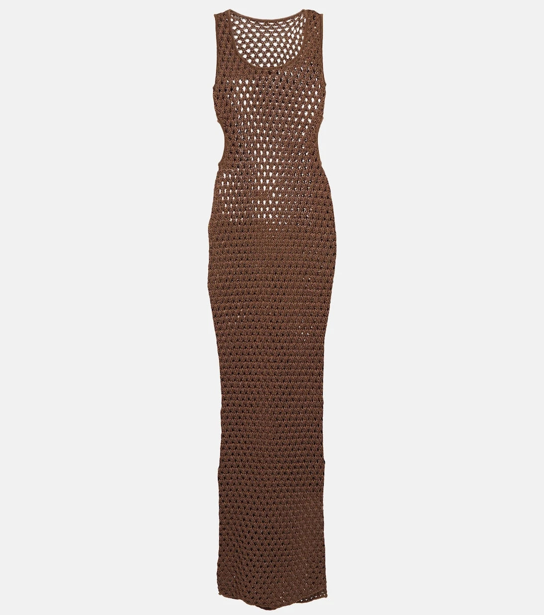 SIR - Aline cutout crochet midi dress