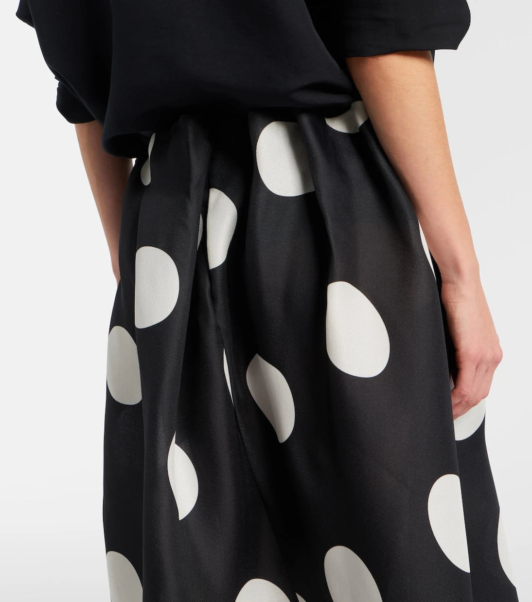 Khaite - Riley polka-dot silk maxi skirt